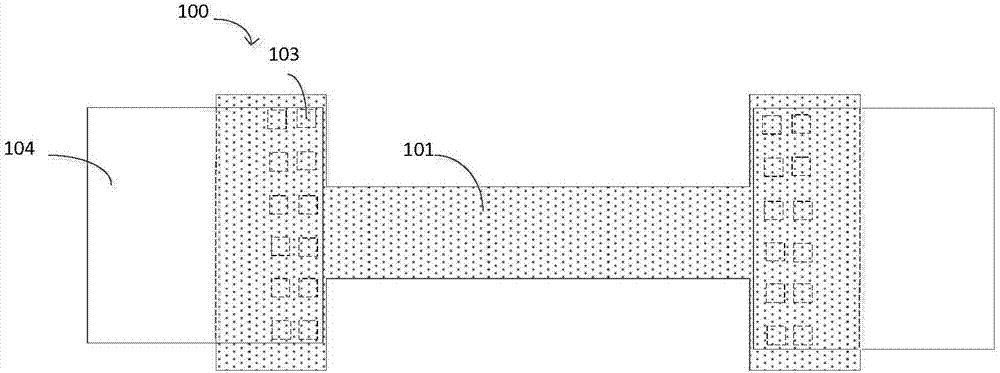 A test structure for measuring silicide resistance