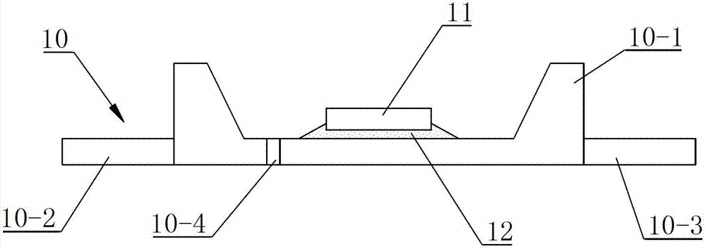 Die attach adhesive pressing method and pressurizing device