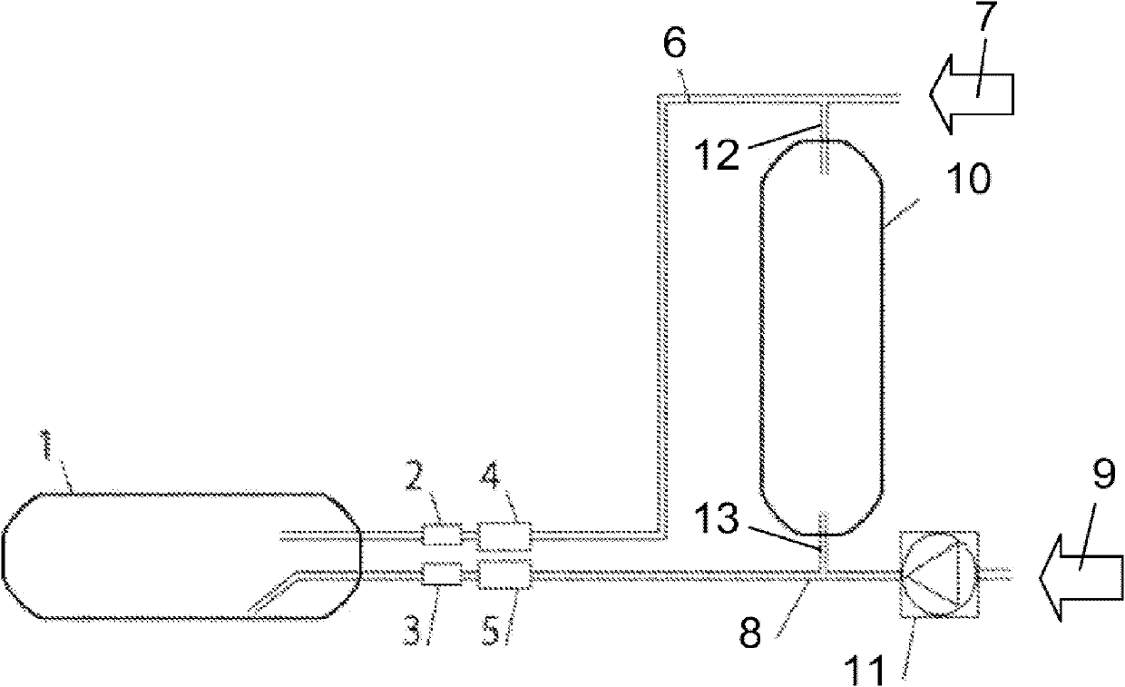 Method and filling installation for filling a hydrogen gas into a vessel