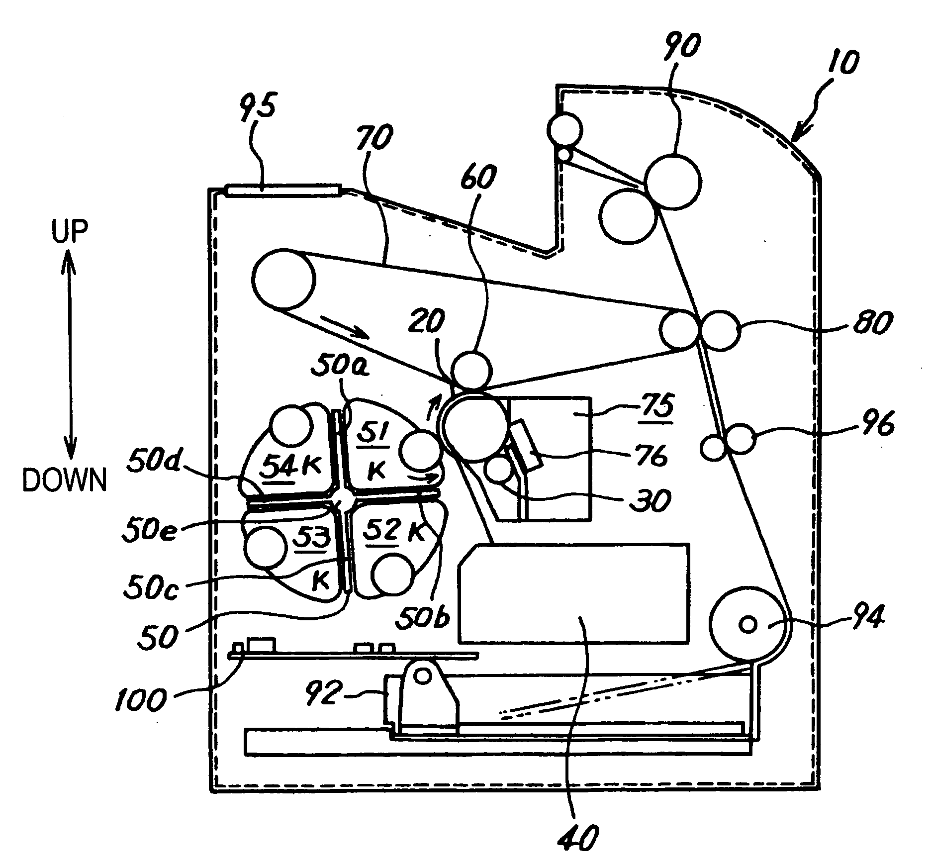 Image forming device for performing calibration by patch pattern