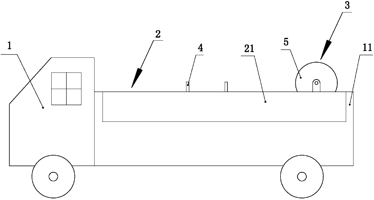 Power cable repair vehicle