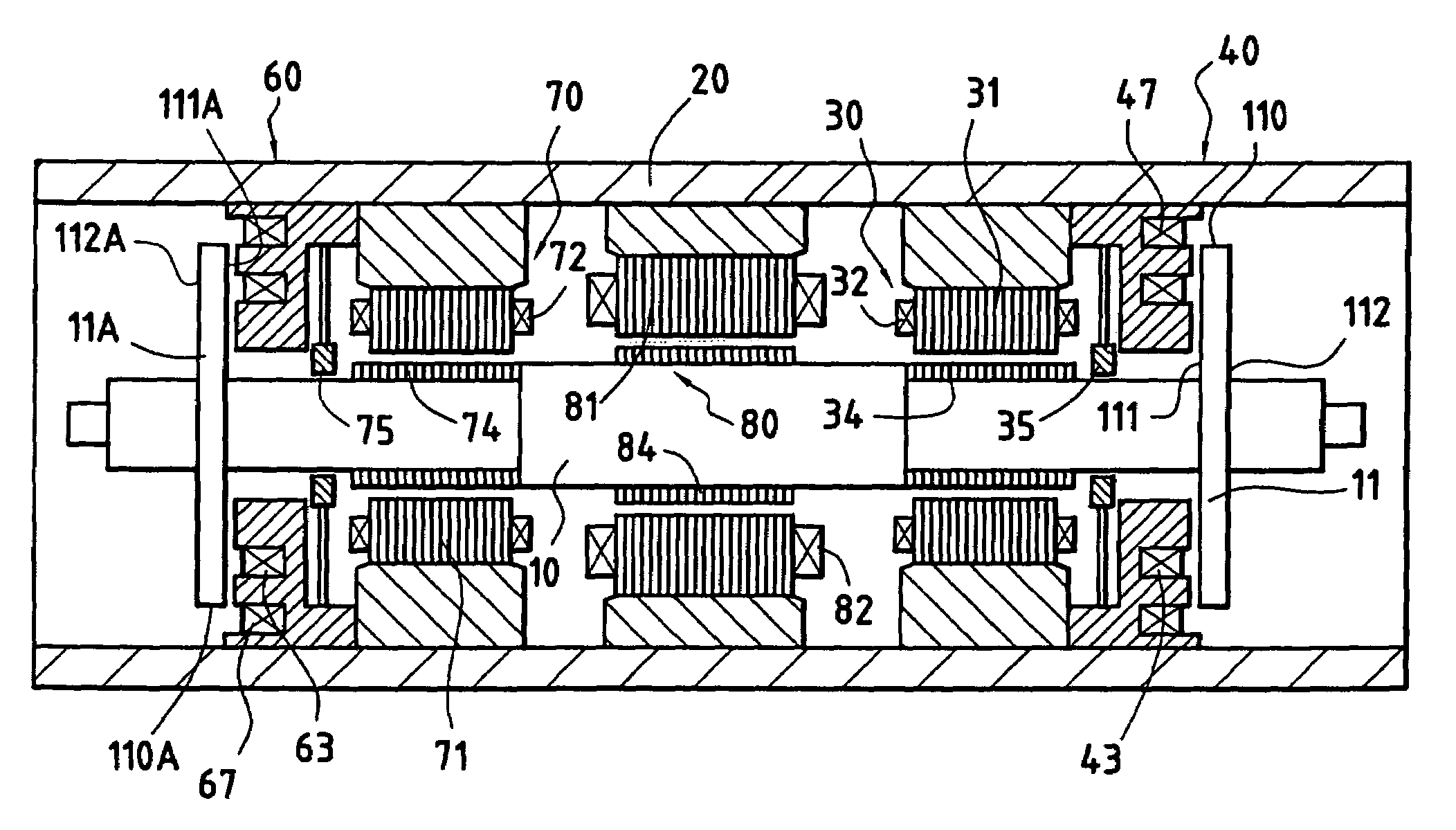 Device for magnetically suspending a rotor