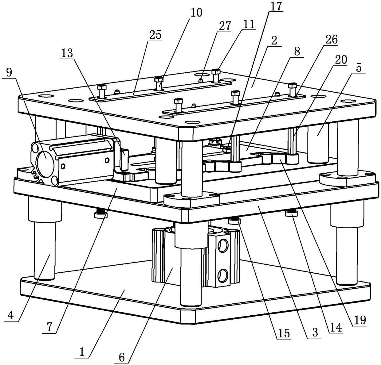 Multi-point clamping device for product