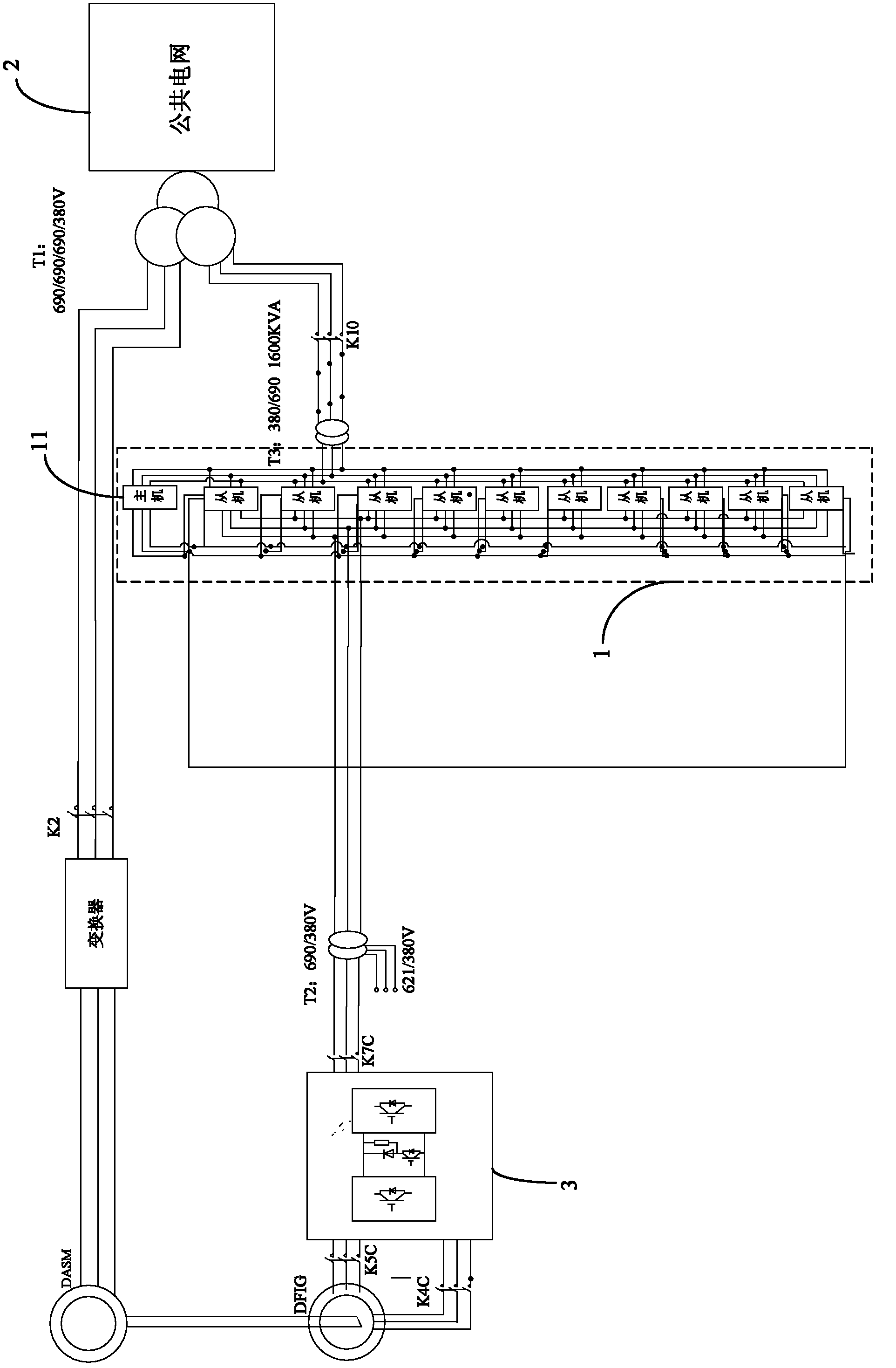 Online test system, device and method of wind power generation equipment