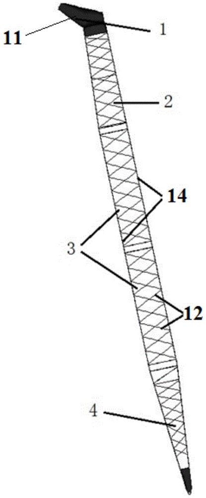 Structural member for engineering machine, cantilever crane, dynamic compaction machine and method