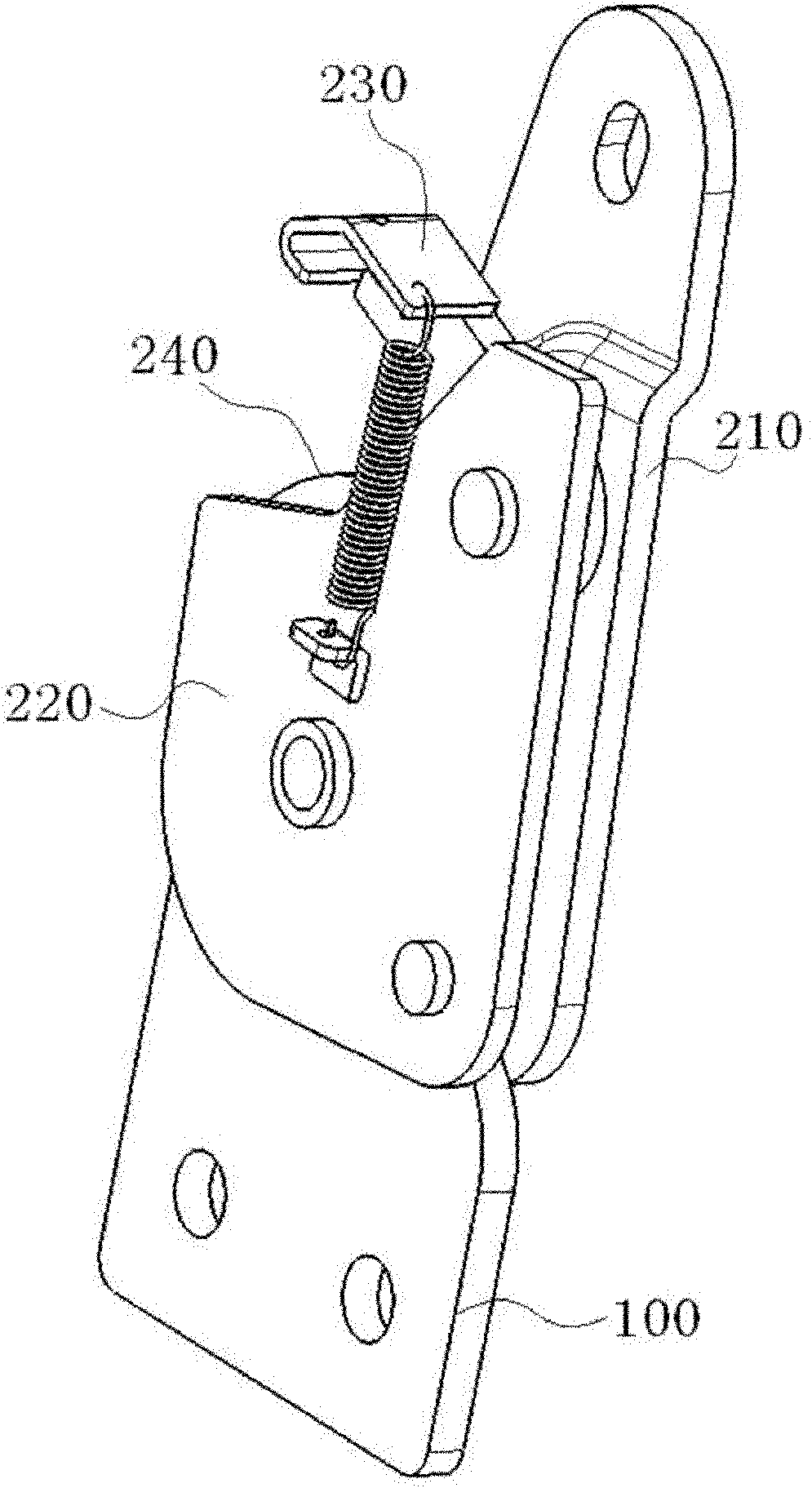 Folding mechanism with clearance compensation function