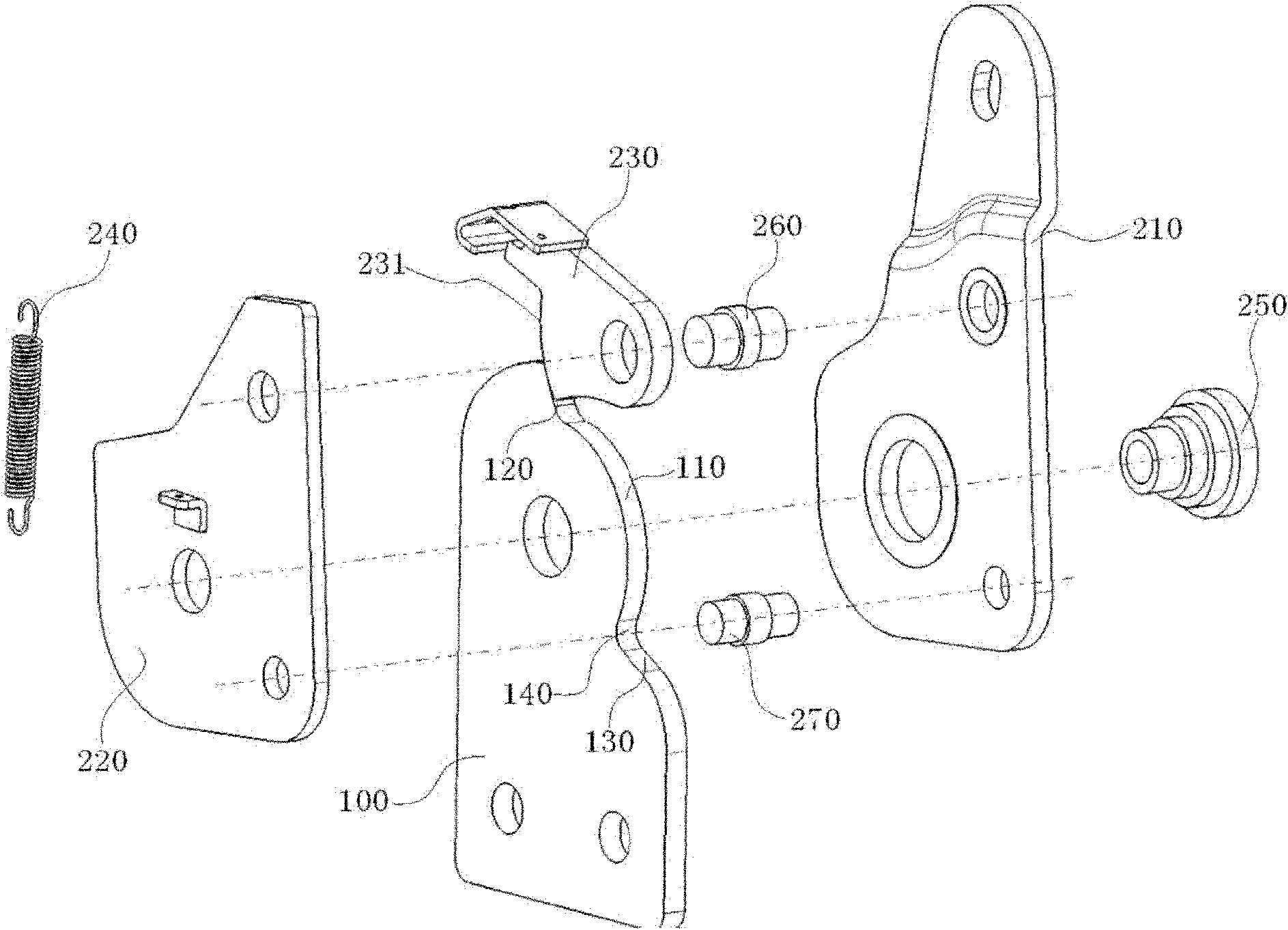 Folding mechanism with clearance compensation function