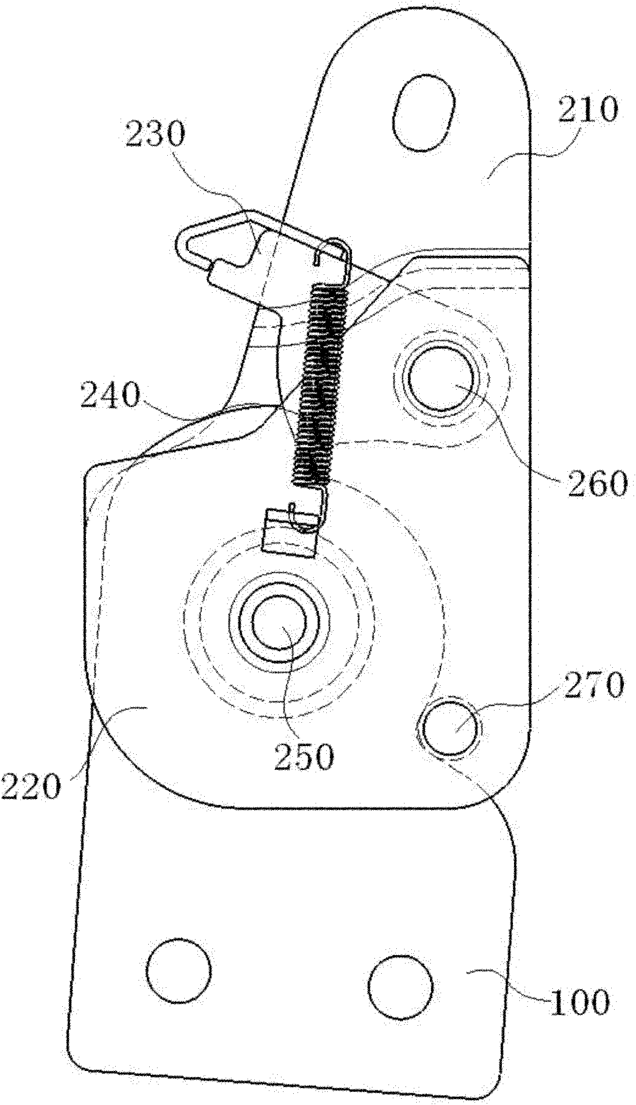 Folding mechanism with clearance compensation function