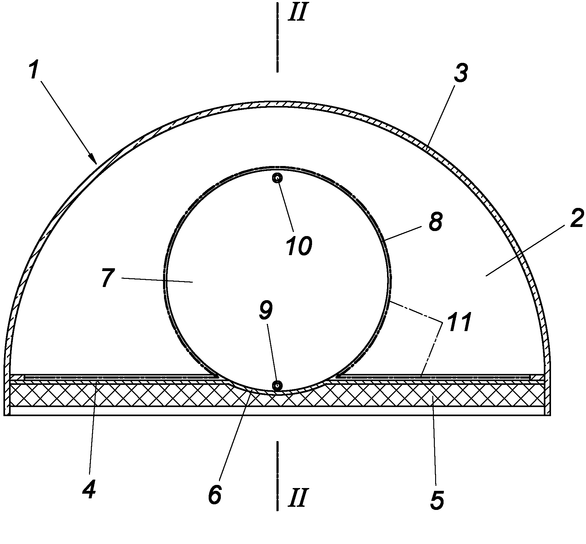 Device for heating process water