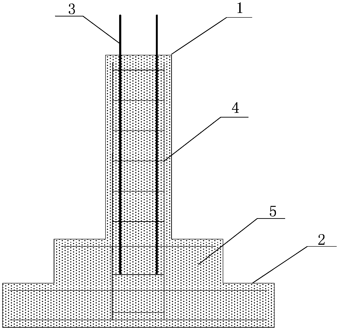 Anticorrosion reinforcing method of transmission line tower foundation