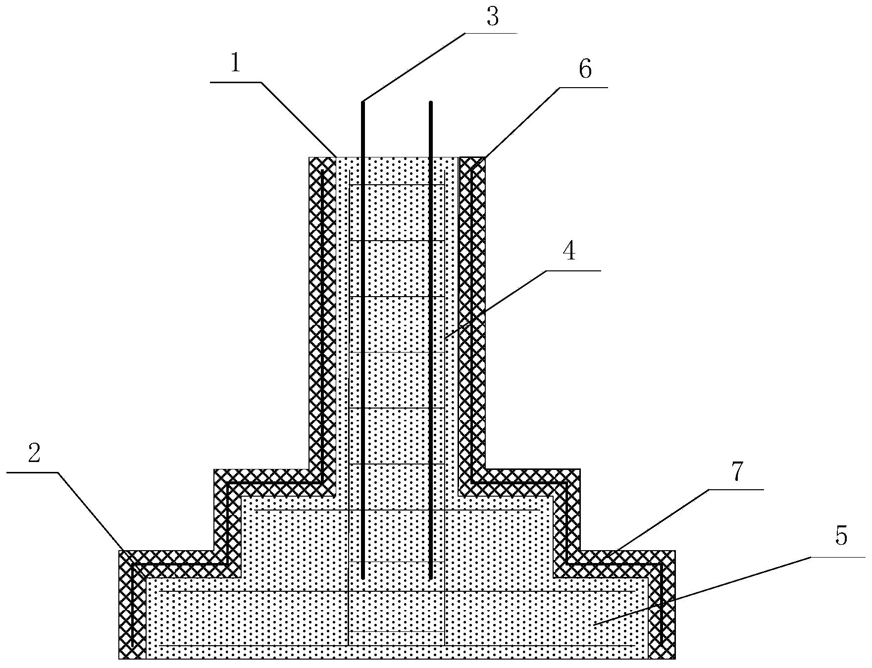 Anticorrosion reinforcing method of transmission line tower foundation