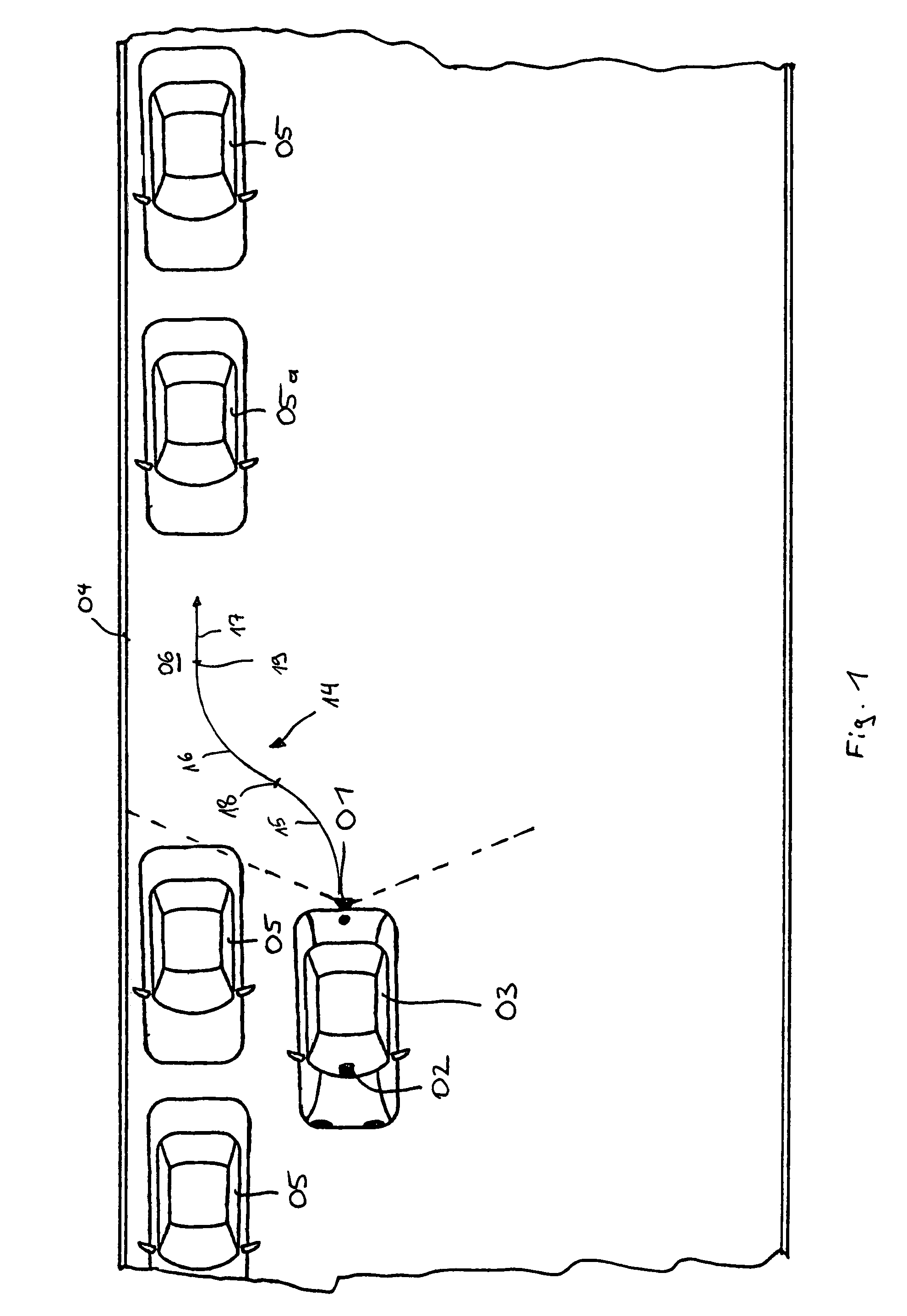 Method for operating a display system in a vehicle for driving into a parking space