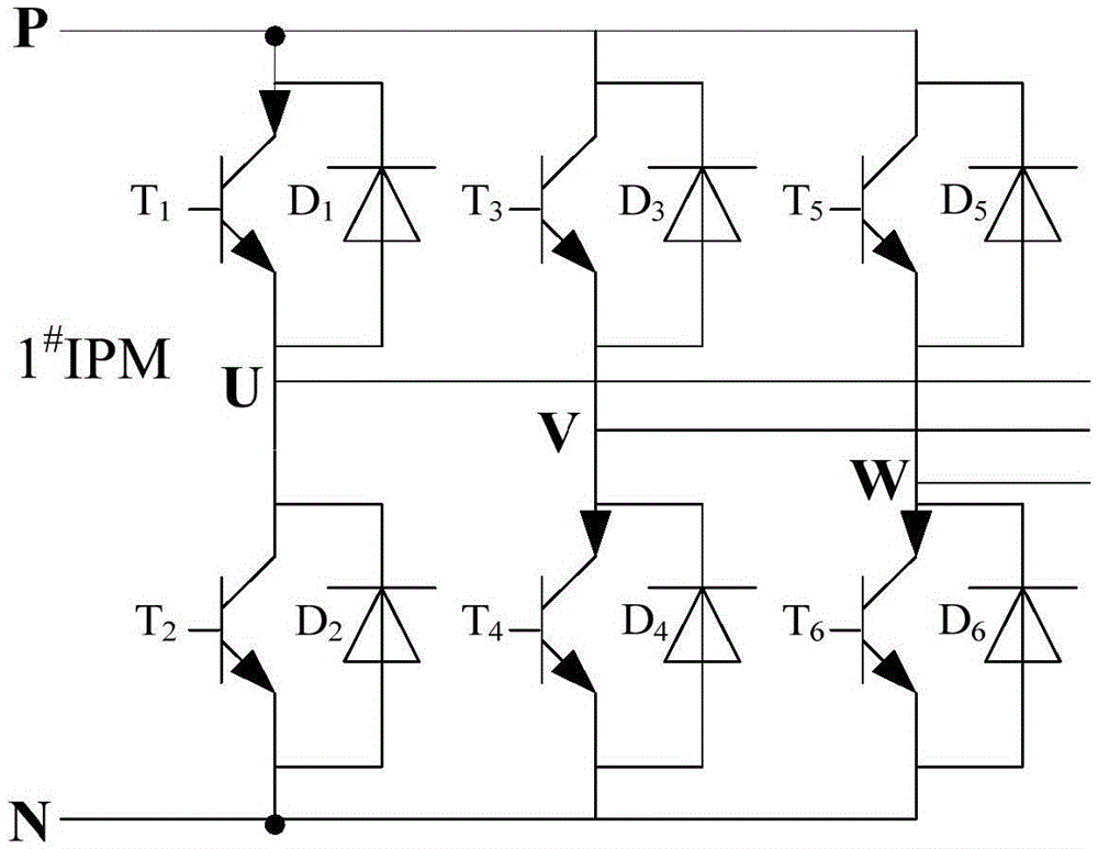 A three-phase single-coil permanent magnet mechanism drive circuit based on dual IPM and its working method