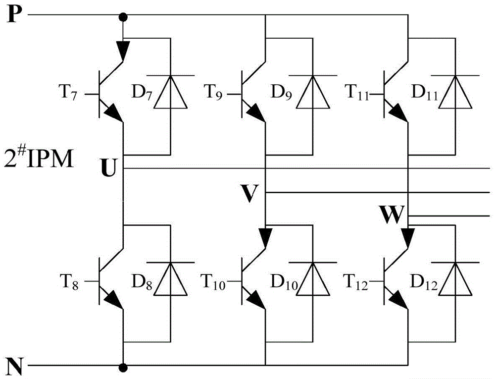 A three-phase single-coil permanent magnet mechanism drive circuit based on dual IPM and its working method