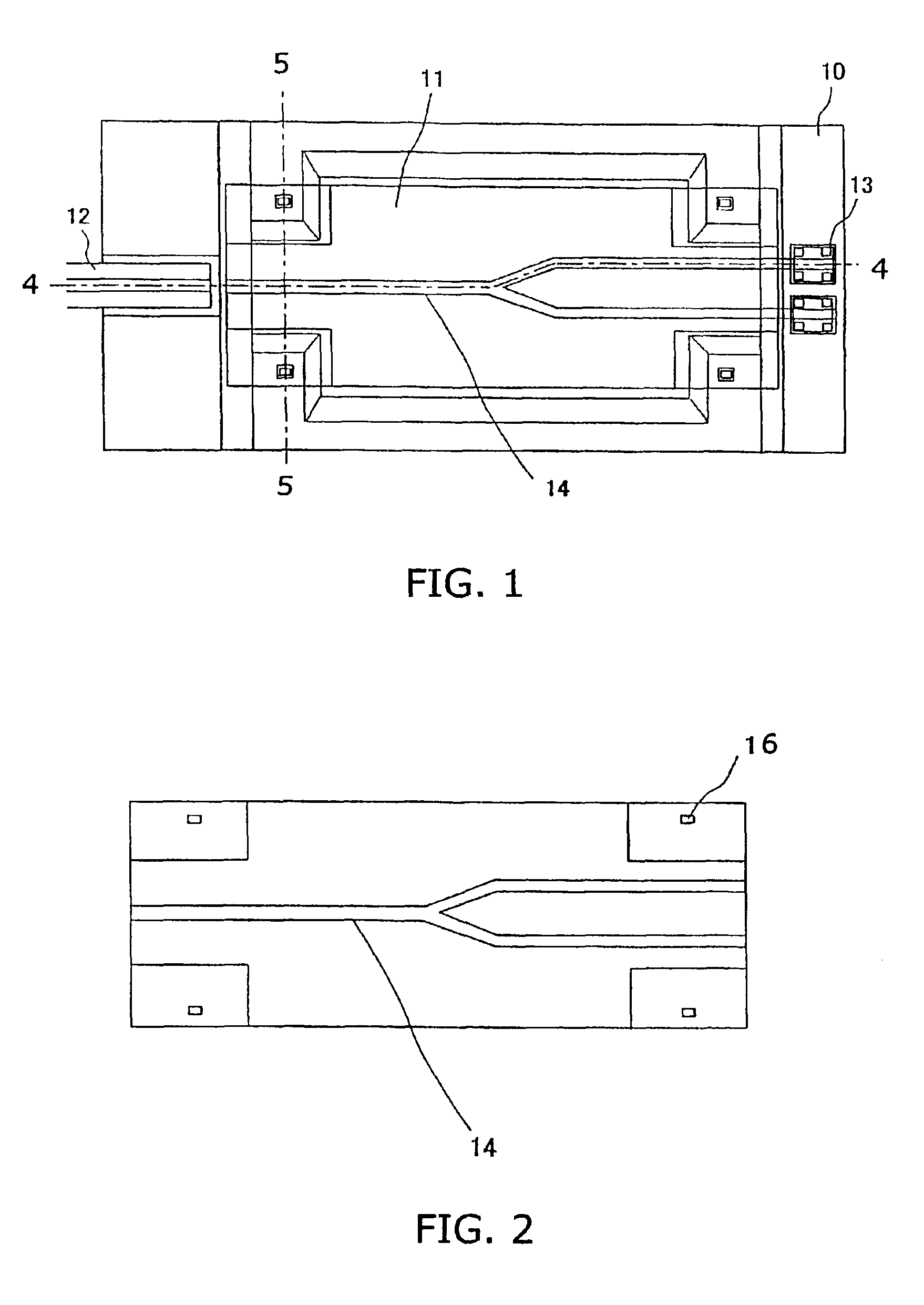 Process for making light waveguide element