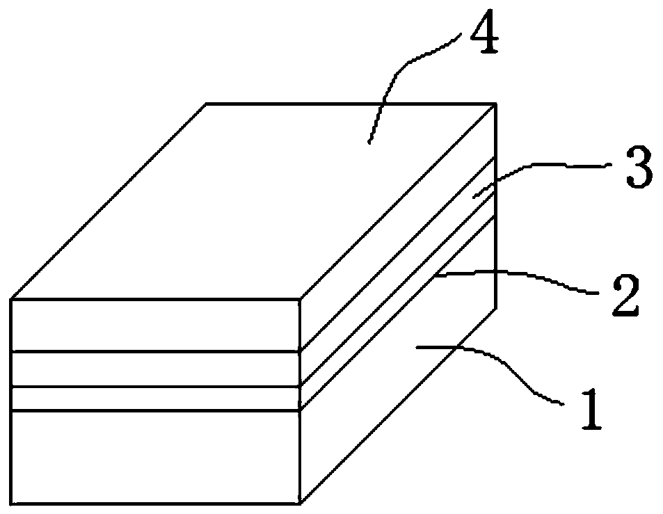 Preparation method of in situ energized transmission electron microscope section sample of a heterojunction thin film