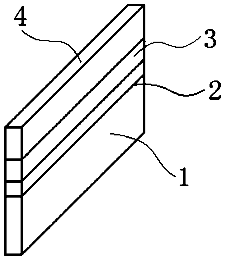 Preparation method of in situ energized transmission electron microscope section sample of a heterojunction thin film