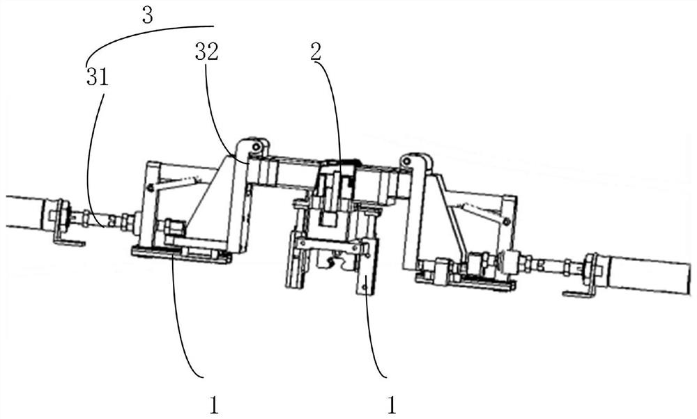 Assembly tooling for connecting rod of air outlet of automobile air conditioner and assembly device of air outlet