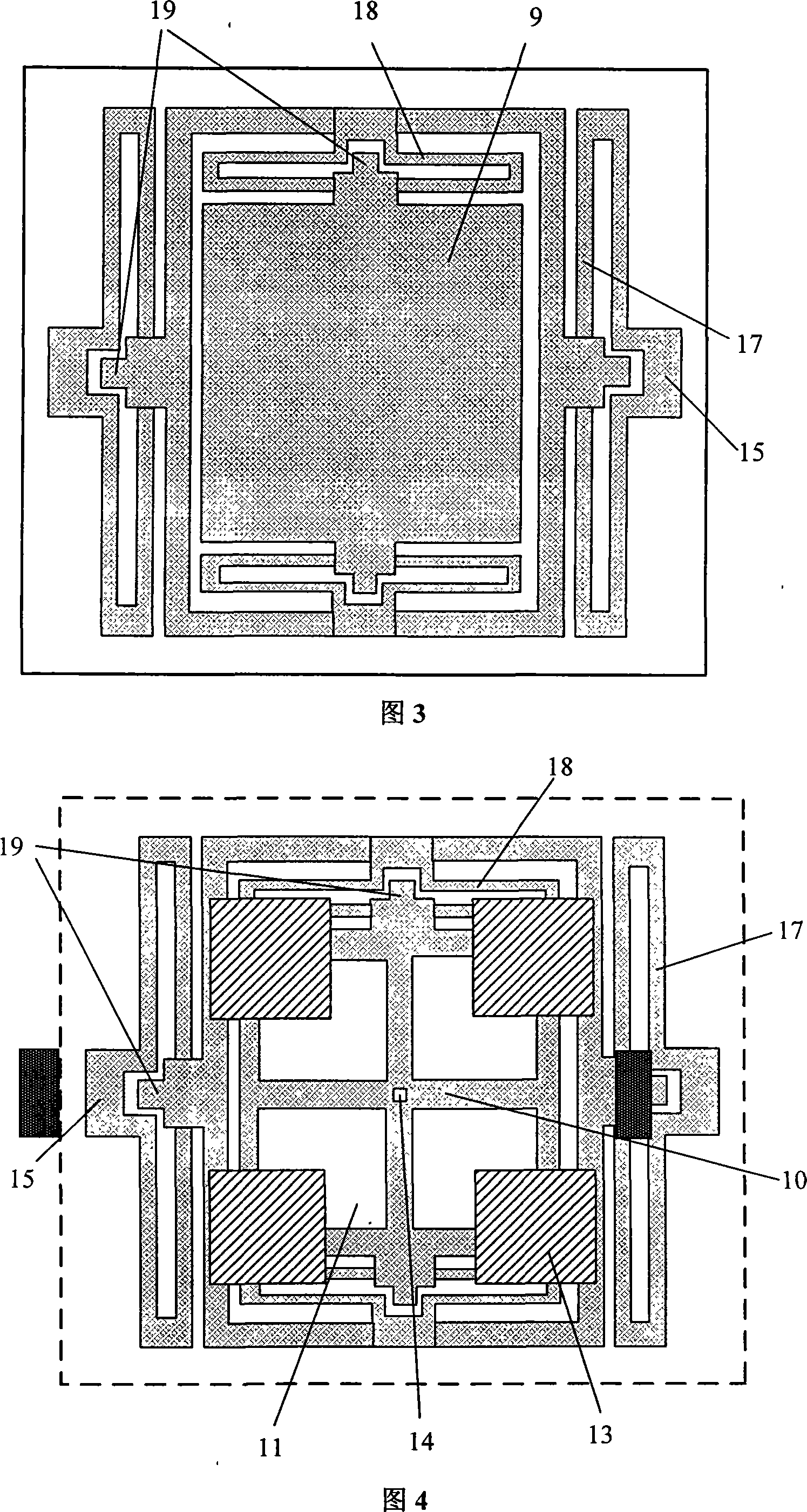 Dual spindle differential capacitance type micromechanical accelerameter