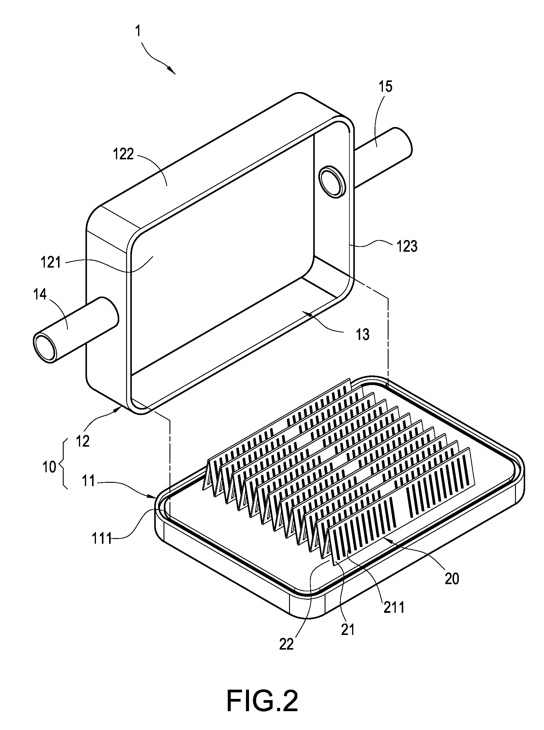 Water-cooling heat dissipation device and water block for the same