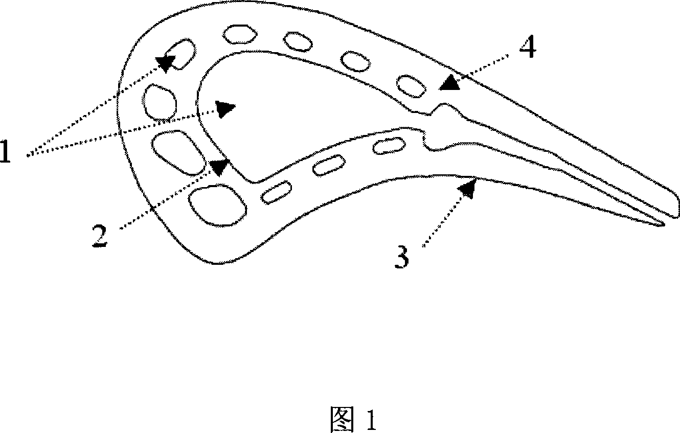 Method for casting mould core and shell integrated ceramic