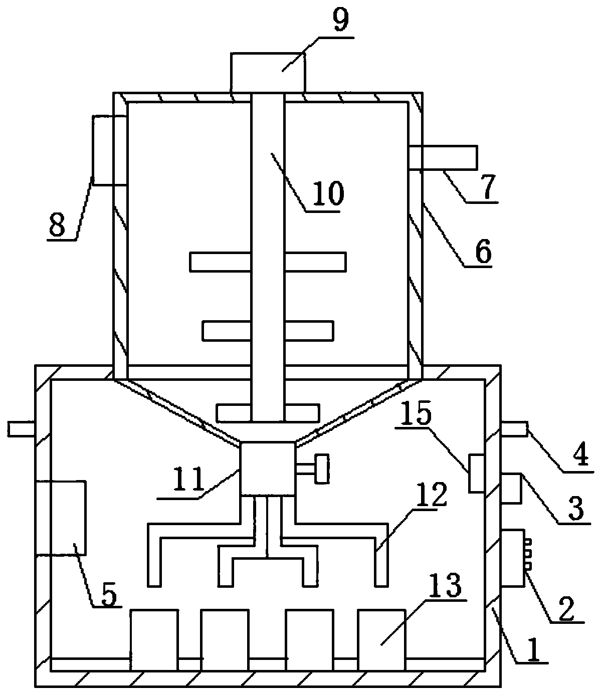 Detection device for building materials