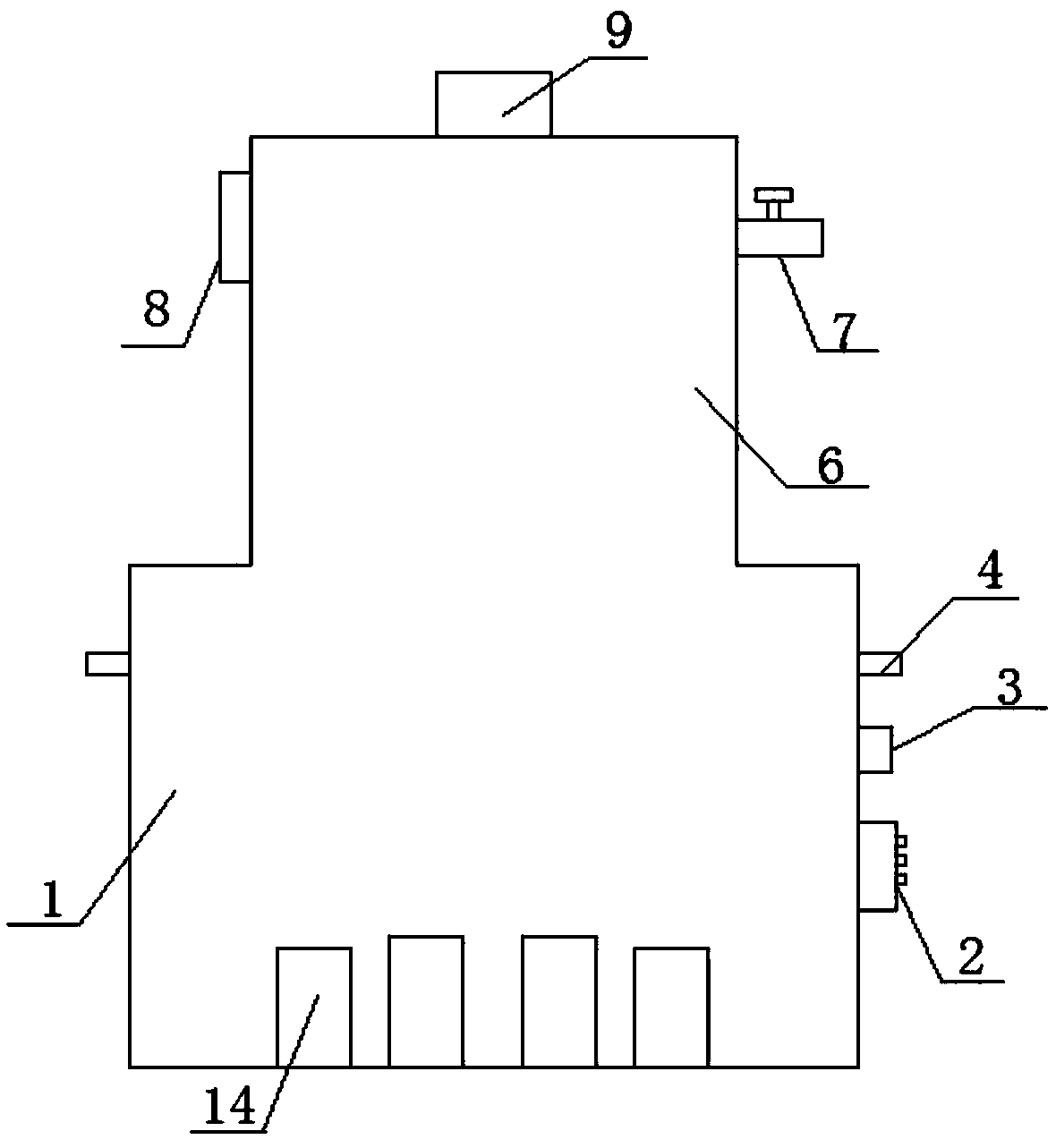 Detection device for building materials