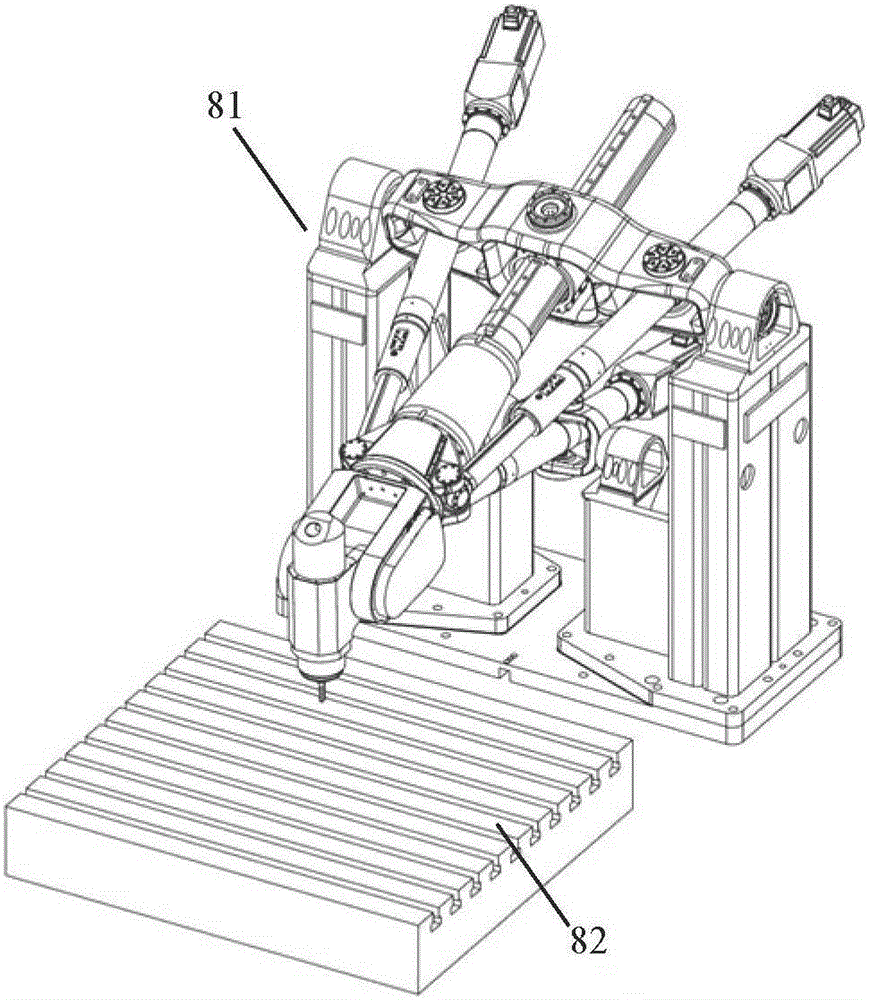 Direct error compensation technique for five-degree-of-freedom mixed-connected robot