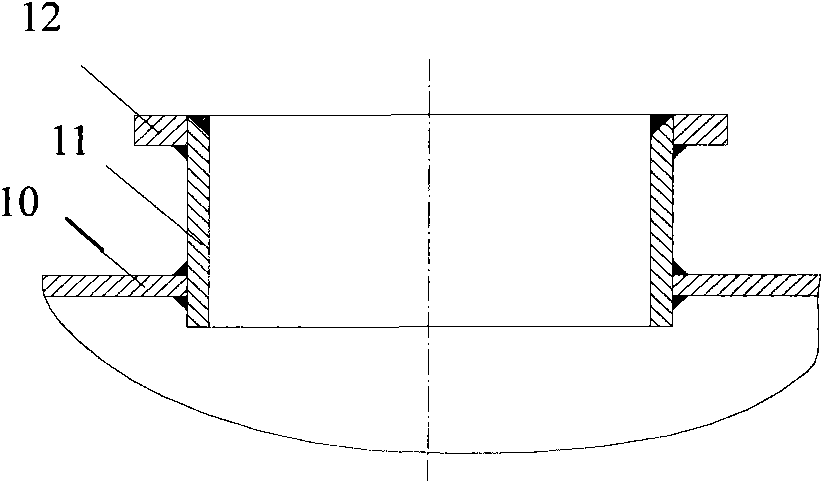 Tank car manhole and production technology thereof