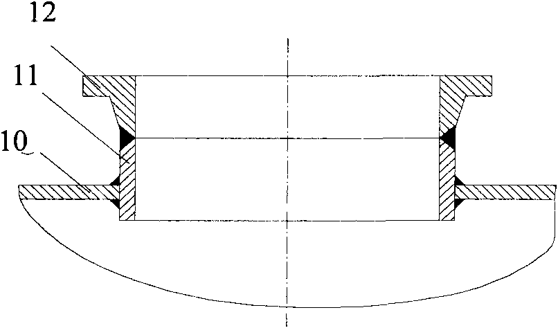 Tank car manhole and production technology thereof