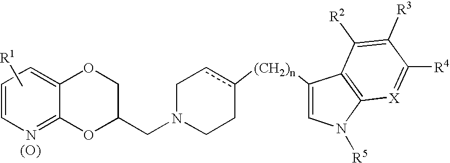 Antidepressant azaheterocyclylmethyl derivatives of 1,4-dioxino[2,3-b]pyridine