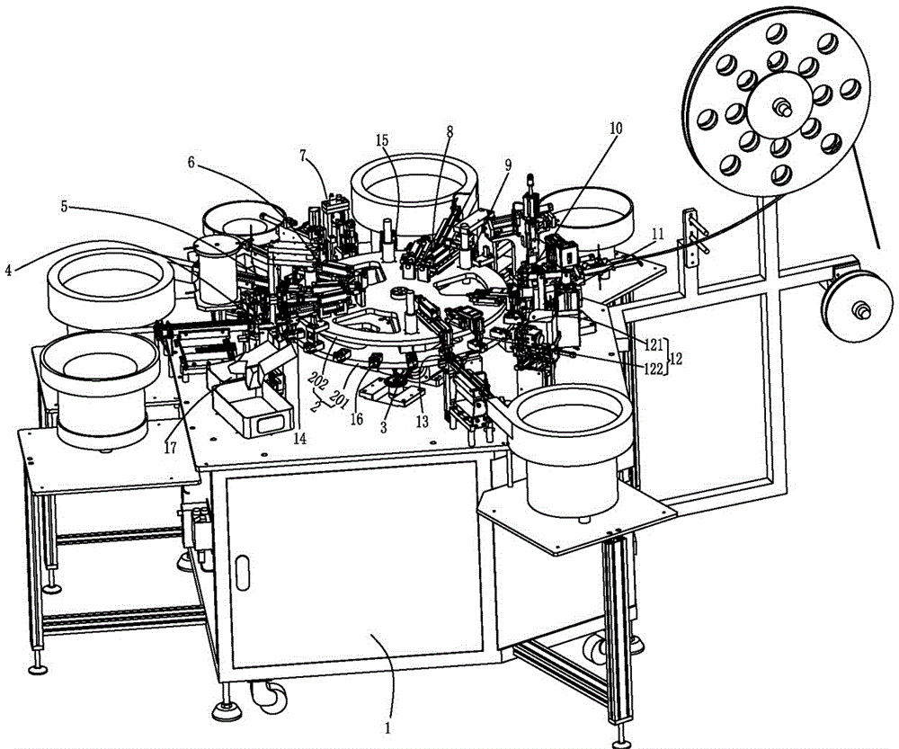 Potentiometer automatic assembly machine