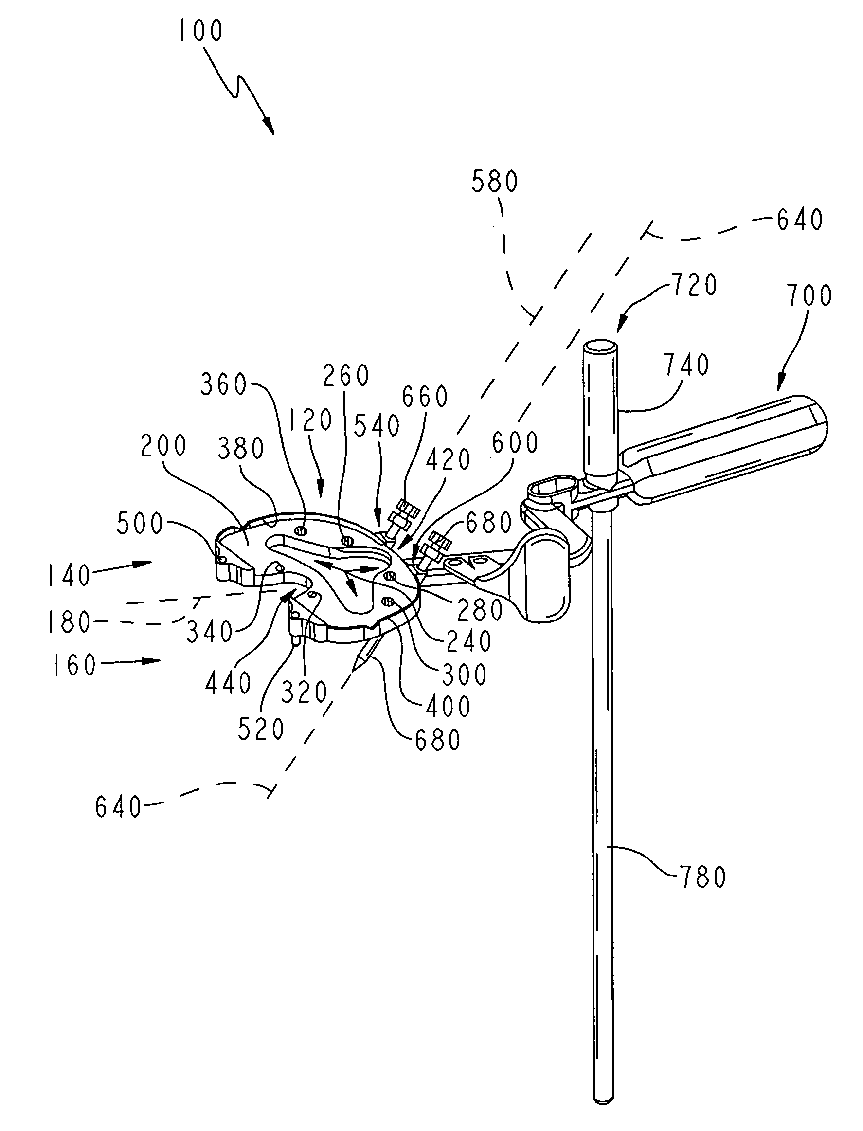 Tibial sizing apparatus and method