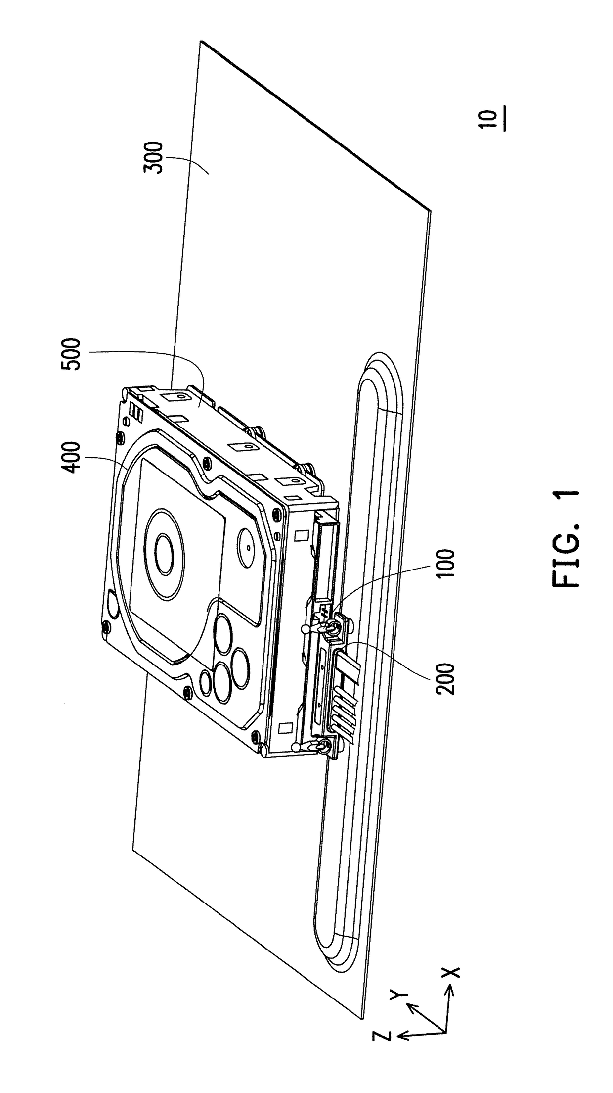 Fastening structure, electronic assembly and operating method of fastening structure