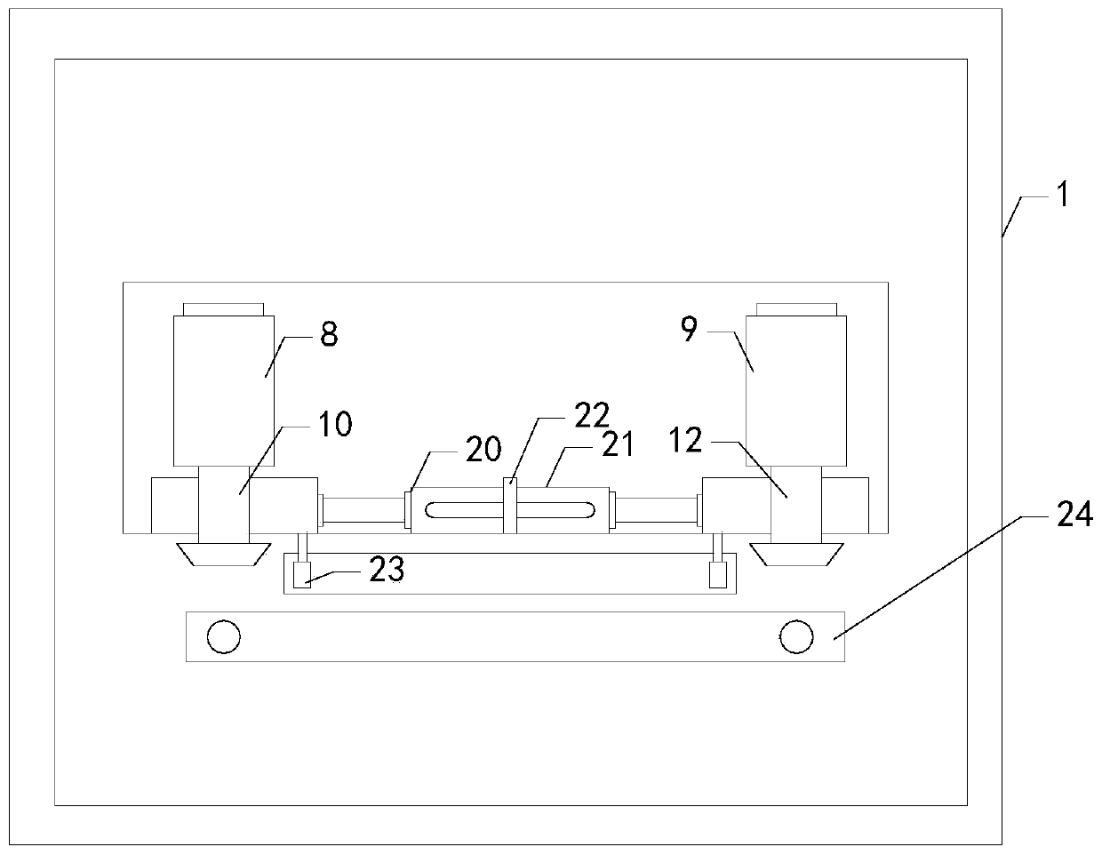 Board material cleaning device for production of writing board for education industry