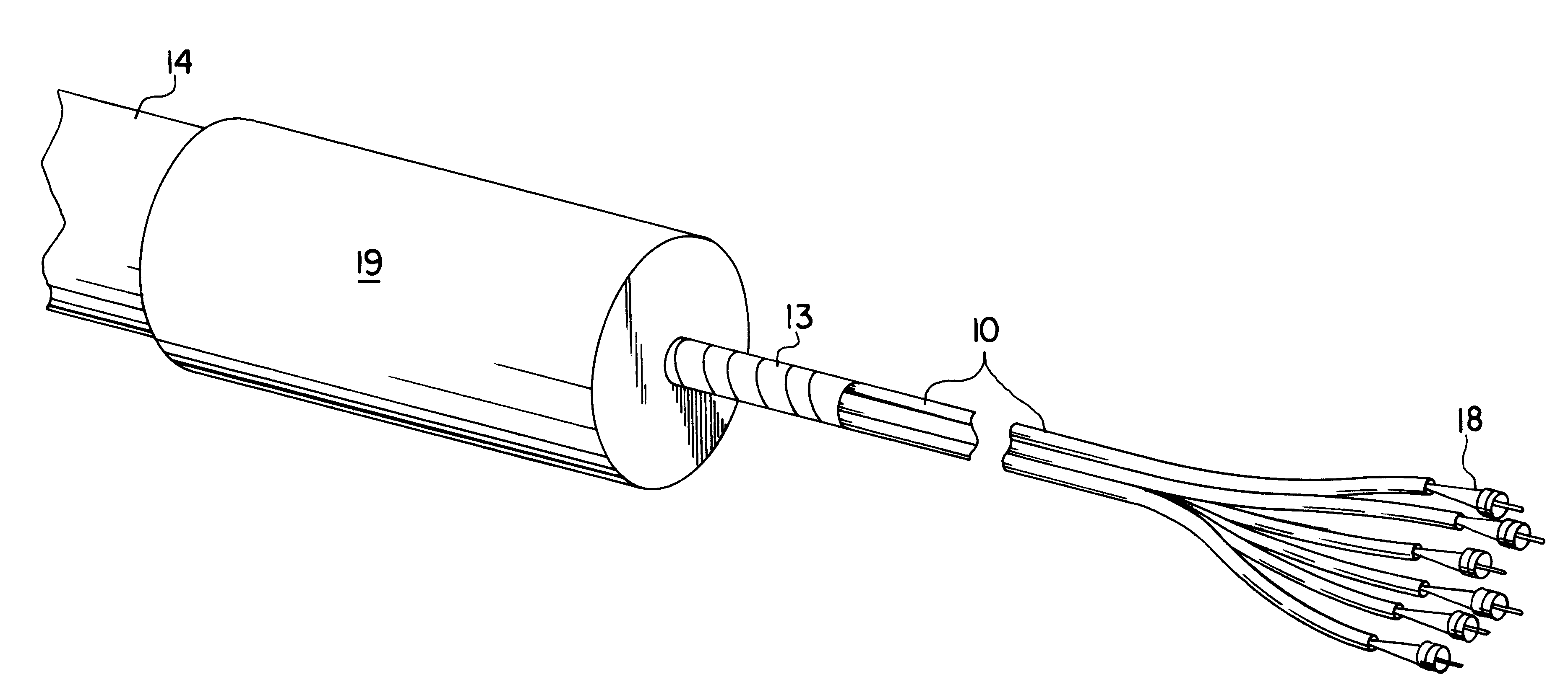 Cable assembly for use with opto-electronic equipment enclosures