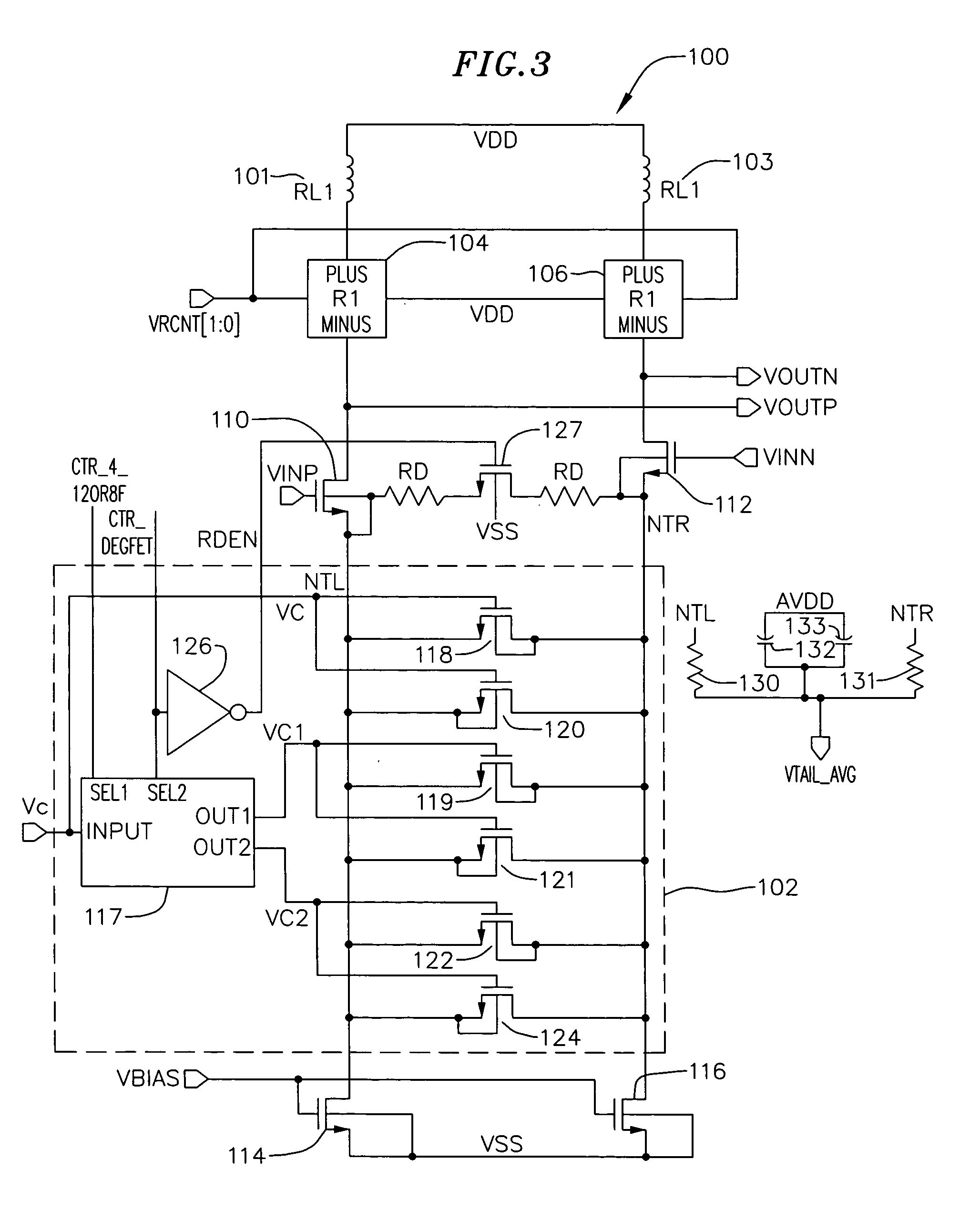 Adaptable voltage control for a variable gain amplifier