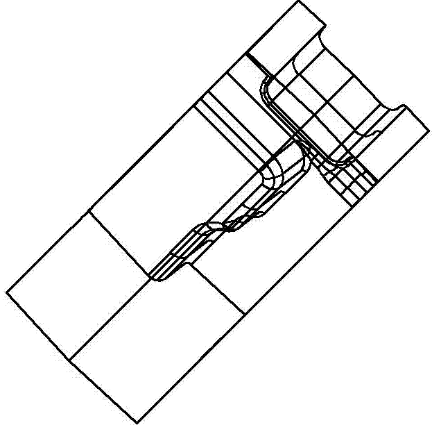 Multi-ram die forging process method and die for 40Cr-steel frame type parts
