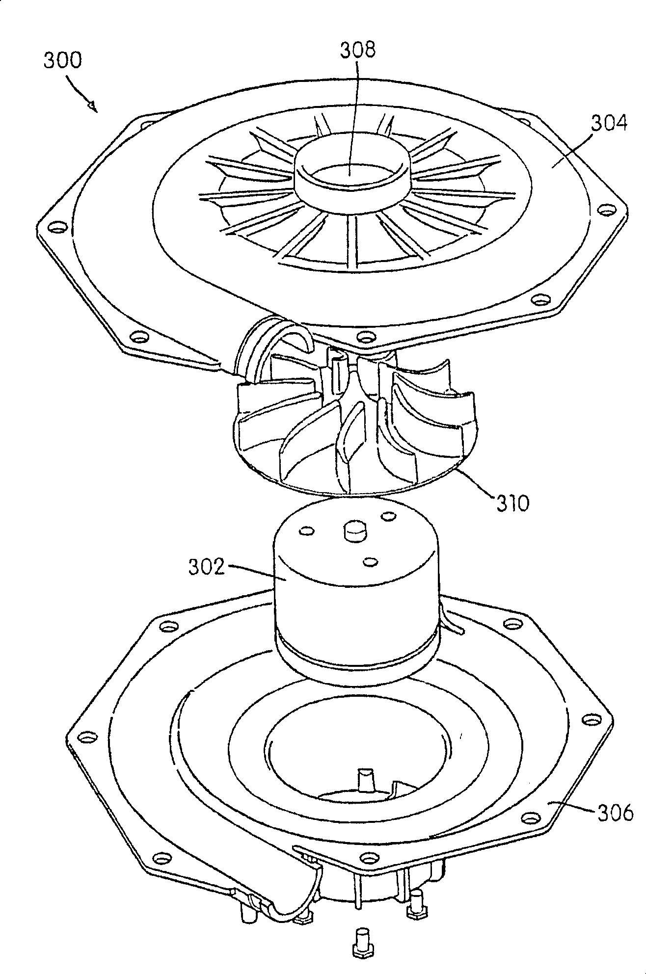 Multiple stage blower and enclosure therefor