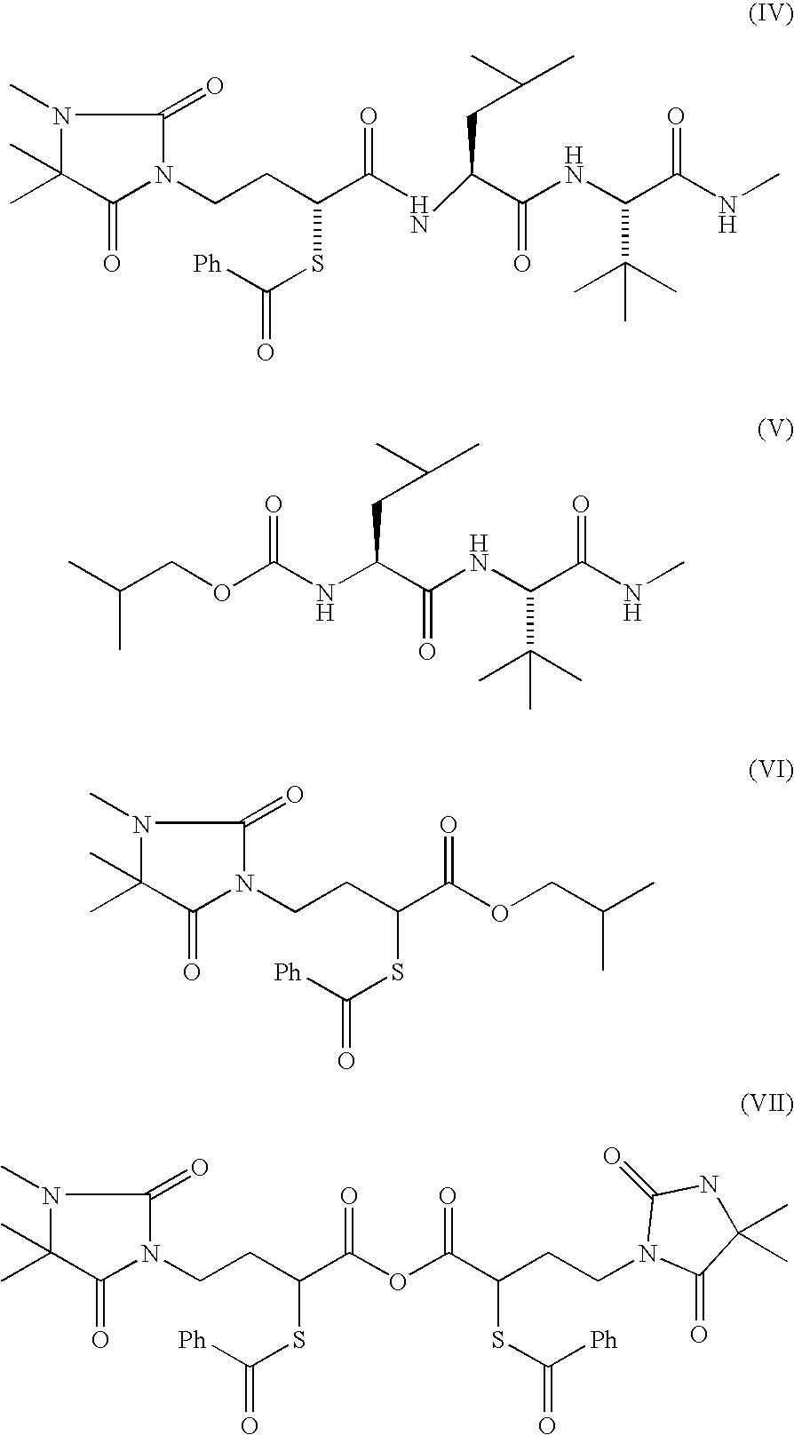 Method of producing n-[(2S)-sulfanyl-4-(1,5,5-trimethylhydantoinyl)butanoyl]-L-leucyl-L-tert-leucine N-methylamide and intermediate thereof