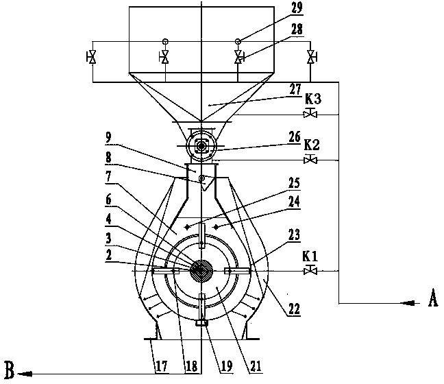 Internal circulating air-cooled pulverizer