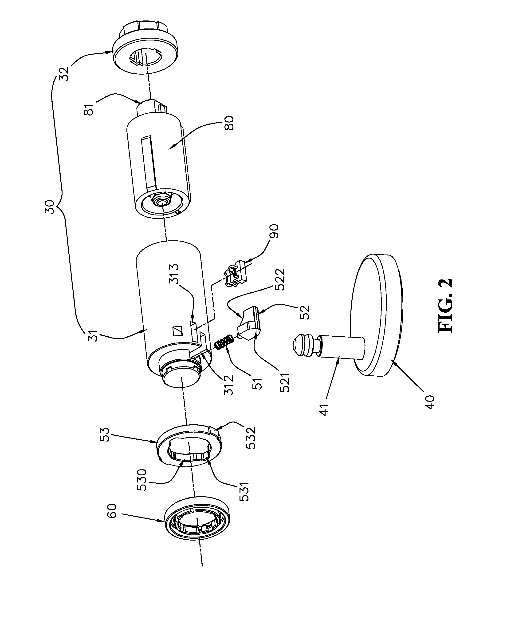 Vertical assembling and disassembling mechanism for toilet seat