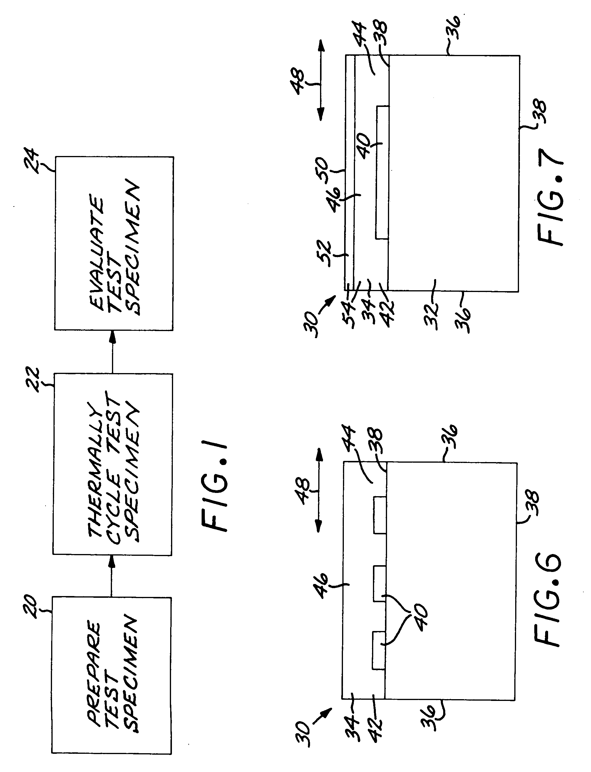 Test method for assessing thermal mechanical fatigue performance of a test material