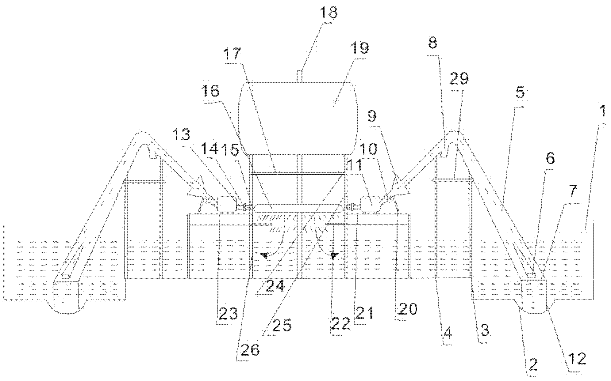 Device and method for generating power by using water circulation
