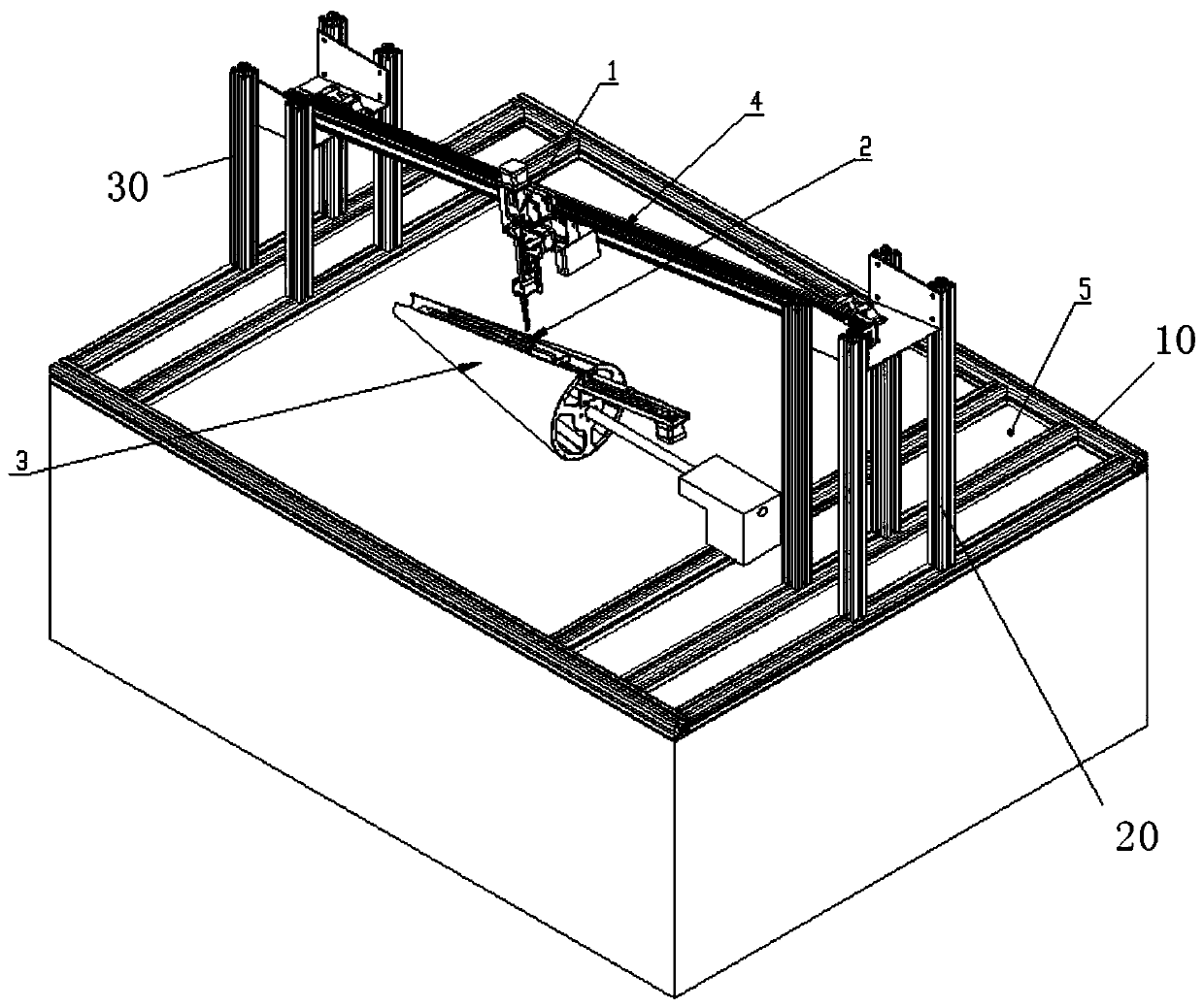 Separated lockstitch sewing device and sewing method