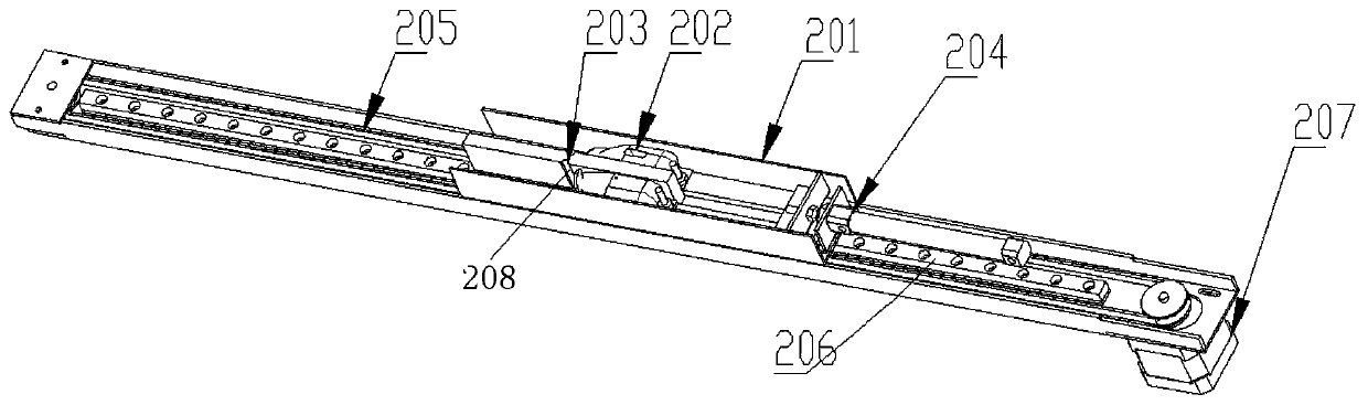 Separated lockstitch sewing device and sewing method