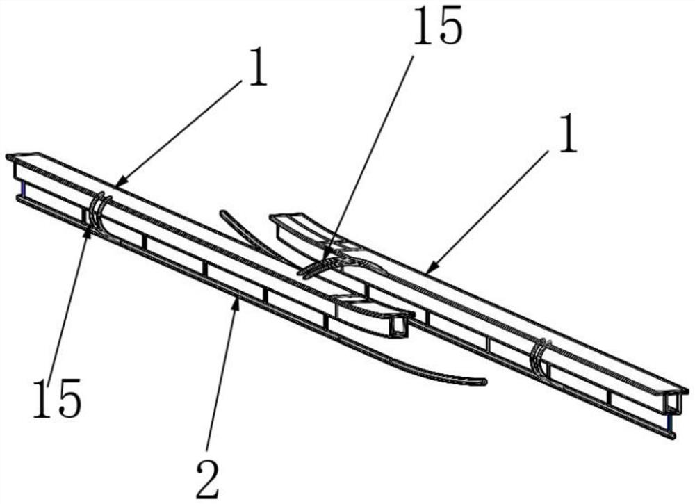Urban rail transit rigid-flexible suspension catenary