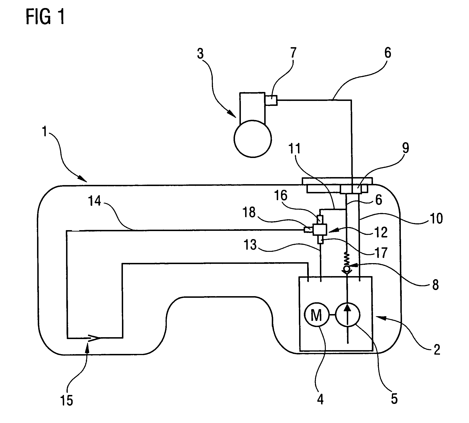 Apparatus for controlling a pressure in a fuel inflow line