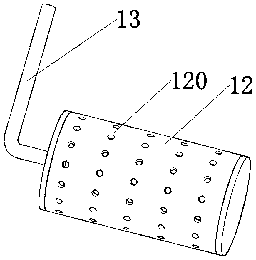 Bleaching and dyeing device for textile machinery