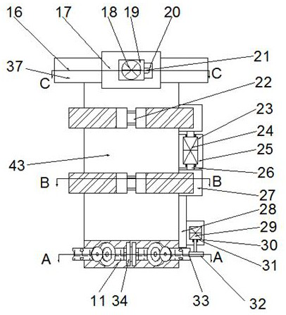 Full-automatic hole punching machine for building steel pipes